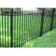 Picket Top 1.2m Height Powder Coated Wrought Iron Fence For Ornamental