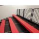 Indoor Leather Modular Grandstands Bench Spectator Retractable Seating Easy Installation