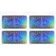 Security Tamper Evident Label Hologram Silver Scratch Off Stickers