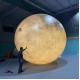 Large Inflatable Moon balloon Model Giant Advertising Decoration Inflatable Moon Model with changing Led Light
