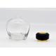 Modern Minimalist Design Round Decorative Glass Perfume Bottles 100ml With Black Cap