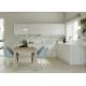 20mm White Pvc Contemporary Painted Kitchen Cabinets With Basin Spice Basket Drawer
