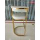 Strong Bearing Capacity 51cm 78cm Wrought Iron Bar Chair