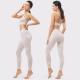 Flash Sequin Yoga Set Clothes Nylon Moisture Wicking Womens 2 Piece Workout Sets