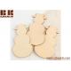 Laser Cut Unfinished Wood Snowmen Christmas ornaments Holidays Gift Ornament