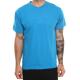 Men blue tshirt plain front and back for wholesale V neck t shirt for man