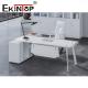Modern Office Tempered Glass Table Large Rectangle Glass Desk SGS