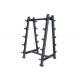 Black Color Home Gym Equipment Ten Pcs Barbell Rack And Bench