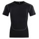 Cycling Black Round Neck T Shirts Clothing High Flexibility Tight Sportswear T Shirts