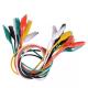 Multicolor 22AWG Multimeter Alligator Clips Double Ended Durable