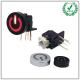 35V Illuminated Push Button Switch Bend Foot 90° Reset Side Key Switch With LED