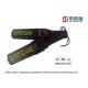 Led Lights / Vibrating Alarm Hand Held Metal Detector Wand With Leather Case