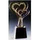 Heart Shape Crystal Trophy