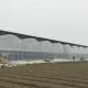 Prefabricated Tomatoes Tunnel Plastic Greenhouse / Film Multi Span Greenhouse