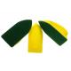 55*120mm Green Fleece Automotive Nano Cleaning Brush For Car Seat Glass Cleaning