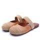 S407 New Retro Hand-Carved Hollow Women'S Shoes Leather Feet Velcro Flat Sandals