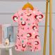 Little Girl Silk Short Pajama Set Round Face hemming Comfy Sleep Sets