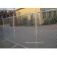 Outdoor Temporary Construction Fence Chain Link Fencing For Construction Protection