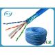 Communication Cat6 Lan Cable Network Wire Shielded Solid Bare Copper For Computer