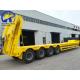 4axles Heavy Equipment Transport Low Bed Loader Truck Trailer for Semi-Trailer Rim 8.0-20