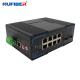 Industrial Ethernet Managed POE Switch L2 8x10 / 100 / 1000base-T 2x1000base-X SFP