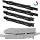 Upgrade Magnetic Stainless Steel Wind Guards Heat Shield for Blackstone Griddle 36 Inch