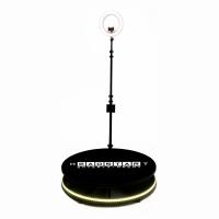 Live 360 Camera Photo Booth Machine Metal Slow Spinning Picture Booth