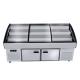 Seafood Barbecue Fruit Fishing Preservation Display Cases Glass Ladder Ice Table