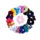 Flannelette hair accessories scrunchies oliver Rose red white Europe United States winter rope elastic hair bands