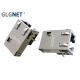 Right Angle RJ45 Single Port Pcb Ethernet Connector 10 / 100 / 1000 Base - T
