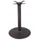 Different Design Bistro Table Base Color Customized Cast Iron Material Round