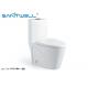 Modern washdown toilet Round high P trap 180mm ,  white one piece ceramic toilet