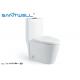 Modern washdown toilet Round high P trap 180mm ,  white one piece ceramic toilet