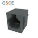 5222-E Series Without Shielded 6P6C  1*1 Port  RJ11 Connector Modular Jack With Panel Stop