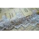 Wedding Dress Lace Border with Cord/ Bridal veils Lace Edge with Bead