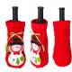 Cute Christmas Fabric Wine Bottles Covers
