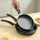 Factory Wholesale Black Steak Pan Cookware Iron Frypan Non Stick With Bakelite Handle