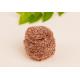 Spiral Design Pure Copper Scouring Pads No Splinter Not Easy To Change Shape