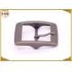 Plain Design Brass Plated Metal Belt Buckle , Central Bar Buckle with Pin