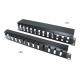 19 Metal Cable Management Rail 12 Slot,Single-Sided,1U&2U with cover