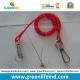 Translucent Red 2.3mm Safety Lanyard Spring Coil Cable