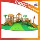 Large Kids Wooden Outdoor Play Equipment 25 - 30 Persons Capacity Service