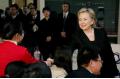 U.S. Secretary of State Hillary Clinton Talks with Tsinghua Students