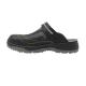 Oil Resistant Black Work Shoes / Black Work Clogs Removable Belt Washable For Farm