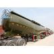 CIMC 3 Axles 60M3 2 Apartment Carbon Steel Semi Trailer Powder Material Tank Truck Trailer With Weichai Engine