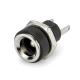 Screw Copper Metal Head 2A Dc Power Jack Socket Dc - 022b 2.5 X 5.5mm Screw Nut Diy