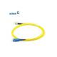 ST-SC / UPC Simplex 9 / 125 Singlemode Fiber Cable 3M PVC Yellow