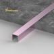 Purple Stainless Steel Square Edge Tile Trim , U15mm Stainless Steel Floor Trim