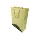 OEM Printing Factory Yellow Color Custom Design Paper Bags Customized Logo Printed Cardboard Material Shopping Bag