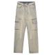 Custom Clothing Manufacturers Men'S Multi Pocket Jeans Washed Distressed Loose Long Pants